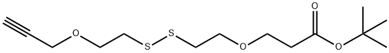 Propargyl-PEG1-SS-PEG1-t-butyl ester Struktur