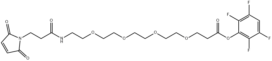 Mal-amido-PEG4-TFP ester Struktur