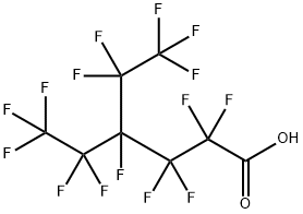 Hexanoic acid, 2,2,3,3,4,5,5,6,6,6-decafluoro-4-(1,1,2,2,2-pentafluoroethyl)- Struktur