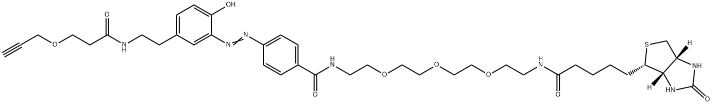 Diazo Biotin-PEG3-Alkyne Struktur