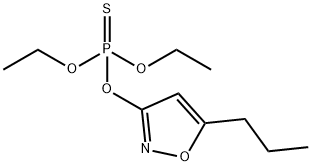 diethoxy-(5-propyloxazol-3-yl)oxy-sulfanylidene-phosphorane Struktur