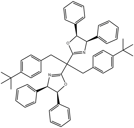 (4R,4'R,5S,5'S)- 2,2'-[2-[4-(1,1-dimethylethyl)phenyl]-1-
[[4-(1,1-
dimethylethyl)phenyl]methyl]ethylidene]bis[4,5-
dihydro-4,5-diphenyl-Oxazole Struktur