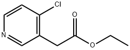 3-Pyridineacetic acid, 4-chloro-, ethyl ester Struktur