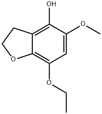 4-Benzofuranol,7-ethoxy-2,3-dihydro-5-methoxy-(9CI) Struktur