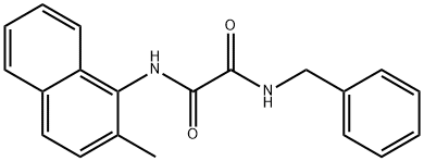 Ethanediamide, N1-(2-methyl-1-naphthalenyl)-N2-(phenylmethyl)- Struktur