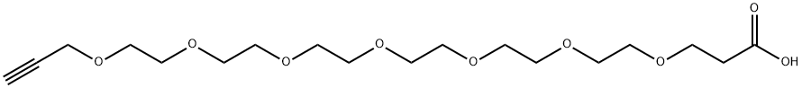 Propargyl-PEG7-acid Struktur