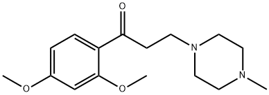 2',4'-Dimethoxy-β-(4-methyl-1-piperazinyl)propiophenone Struktur