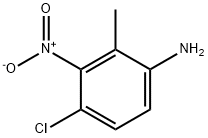 Benzenamine, 4-chloro-2-methyl-3-nitro- Struktur