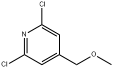 2,6-Dichloro-4-(methoxymethyl)pyridine Struktur