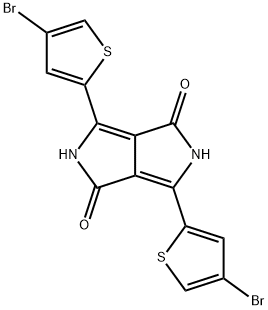 Pyrrolo[3,4-c]pyrrole-1,4-dione, 3,6-bis(4-bromo-2-thienyl)-2,5-dihydro- Struktur