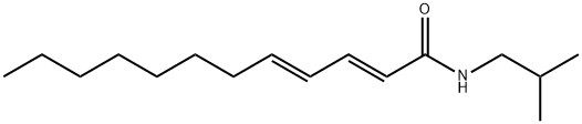 DODECA-2(E),4(E)-DIENOIC ACID ISOBUTYLAMIDE(P) Struktur