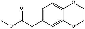 1,4-Benzodioxin-6-acetic acid, 2,3-dihydro-, methyl ester Struktur