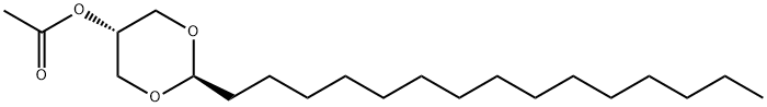 (2α,5β)-2-Pentadecyl-1,3-dioxan-5-ol acetate Struktur