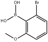 2-Bromo-6-methoxyphenylboronic acid Struktur