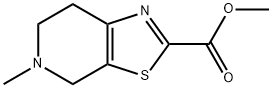 Thiazolo[5,4-c]pyridine-2-carboxylic acid, 4,5,6,7-tetrahydro-5-methyl-, methyl ester Struktur