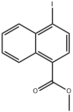 1-Naphthalenecarboxylic acid, 4-iodo-, methyl ester Struktur