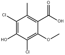 dichloroisoeverninic acid Struktur