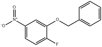 Benzene, 1-fluoro-4-nitro-2-(phenylmethoxy)- Struktur