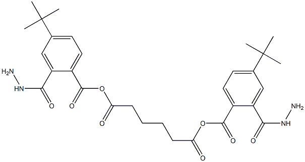 N'1,N'6-bis(4-tert-butylbenzoyl)hexanedihydrazide Struktur