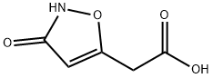 5-Isoxazoleacetic acid, 2,3-dihydro-3-oxo- Struktur