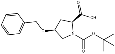 (4S)-1-Boc-4-(phenylmethoxy)-L-proline Struktur