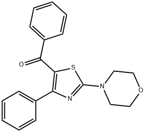 Methanone, [2-(4-morpholinyl)-4-phenyl-5-thiazolyl]phenyl- Struktur