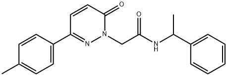 N-(α-Methylbenzyl)-6-oxo-3-(p-tolyl)-1(6H)-pyridazineacetamide Struktur