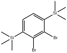 Benzene, 2,3-dibromo-1,4-bis(trimethylsilyl)- Struktur