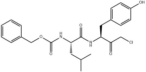 carbobenzyloxyleucyl-tyrosine chloromethyl ketone Struktur