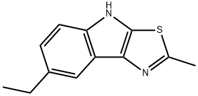 4H-Thiazolo[5,4-b]indole,7-ethyl-2-methyl-(9CI) Struktur