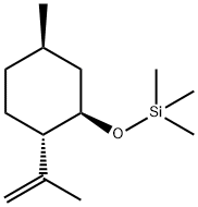 Trimethyl[[(1R)-5β-methyl-2α-isopropenylcyclohexyl]oxy]silane Struktur