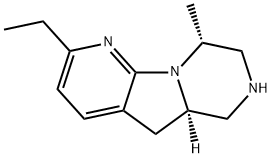 Pyrido[3,2:4,5]pyrrolo[1,2-a]pyrazine, 2-ethyl-5,5a,6,7,8,9-hexahydro-9-methyl-, (5aR,9R)- (9CI) Struktur