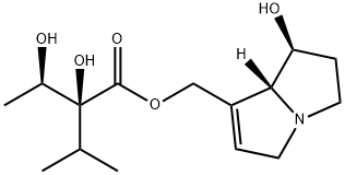 (7-hydroxy-5,6,7,8-tetrahydro-3H-pyrrolizin-1-yl)methyl 2-hydroxy-2-(1 -hydroxyethyl)-3-methyl-butanoate Struktur