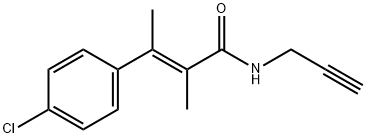 4-Chloro-α,β-dimethyl-N-(2-propynyl)cinnamamide Struktur