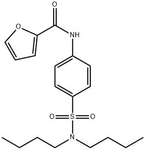 2-Furancarboxamide,N-[4-[(dibutylamino)sulfonyl]phenyl]-(9CI) Struktur