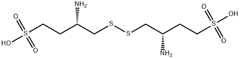 (3S,3'S)-4,4'-disulfanediylbis(3-aMinobutane-1-sulfonic acid) Struktur