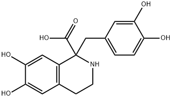 norlaudanosoline-1-carboxylic acid Struktur