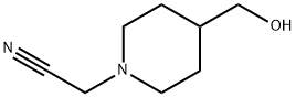 1-Piperidineacetonitrile,4-(hydroxymethyl)-(9CI) Struktur