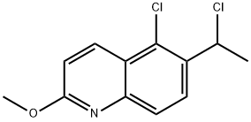 Quinoline, 5-chloro-6-(1-chloroethyl)-2-methoxy- Struktur