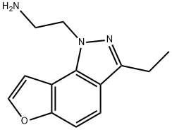 1H-Furo[2,3-g]indazole-1-ethanamine,3-ethyl-(9CI) Struktur