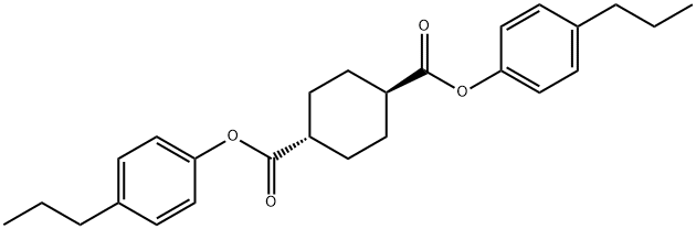 bis(4-Propylphenyl)trans-1,4-cyclohexanecaboxylate Struktur