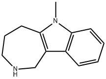 Azepino[4,3-b]indole,1,2,3,4,5,6-hexahydro-6-methyl-(9CI) Struktur