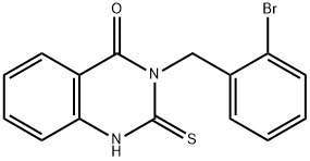 3-[(2-bromophenyl)methyl]-2-sulfanylidene-1H-quinazolin-4-one Struktur