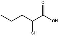 Pentanoic acid, 2-mercapto- Struktur