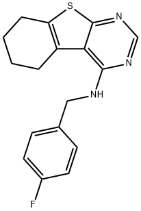 N-[(4-fluorophenyl)methyl]-5,6,7,8-tetrahydro-[1]benzothiolo[2,3-d]pyrimidin-4-amine Struktur