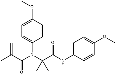 2-Propenamide,N-(4-methoxyphenyl)-N-[2-[(4-methoxyphenyl)amino]-1,1-dimethyl-2-oxoethyl]-2-methyl-(9CI) Struktur