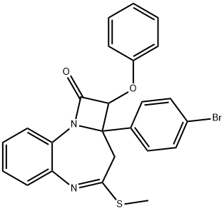 7-(4-bromophenyl)-8-phenoxy-4,5-benzo-3-aza-2-nonem Struktur