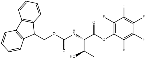 N-FMOC-L-THREONINE PENTAFLUOROPHENYL ESTER) Struktur