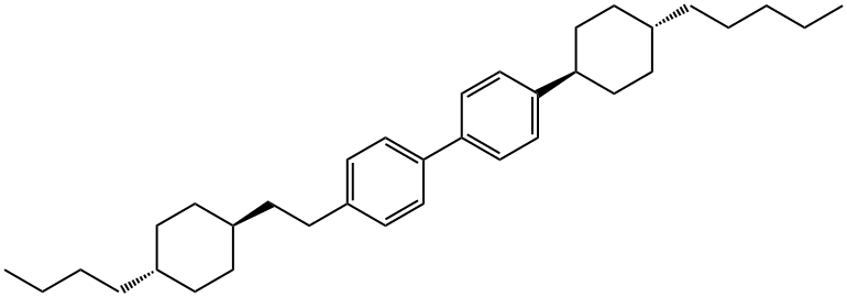 1,1'-Biphenyl,4[2-(4-butylcyclohexyl)ethyl]-4-(4-pentylcyclohexyl-,[trans,trans]- Struktur