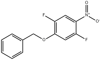 Benzene, 1,4-difluoro-2-nitro-5-(phenylmethoxy)- Struktur